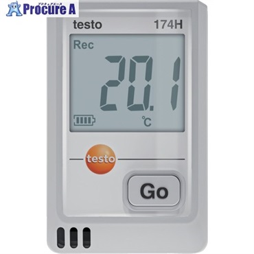 TESTO 温湿度データロガー(USB) testo 174H(白) 0572 1741 01  1台 ▼697-9156