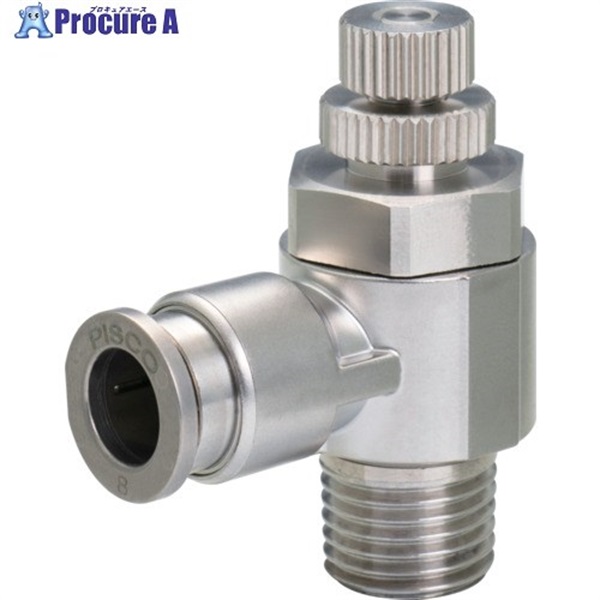 PISCO スピードコントローラ SUS316 R3/8 SSJSC10-03A  1個 ▼699-0765