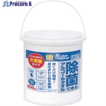 エリエール ウェットティッシュ 除菌できるアルコールタオル大容量本体400枚 21001816  1ケース ▼699-2832