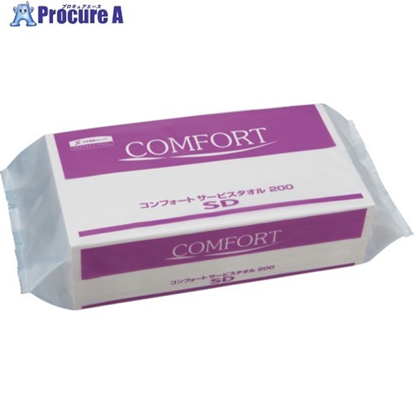 クレシア コンフォートタオル 200SD 37136  1ケース ▼710-0262
