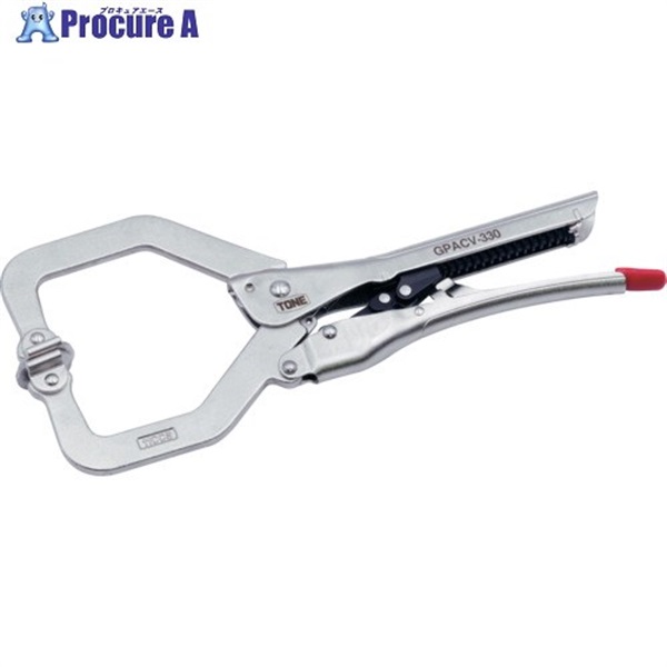 TONE オートグリッププライヤ C型スイベル 最大口開き86MM GPACV-330  1個 ▼712-7982