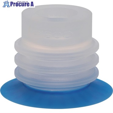 PISCO 真空パッド 真空パッド包装袋用タイプ パッド径:25mm リップ硬度:40° ベローズ段数:3段 VP25PBS43  1個 ▼717-8481