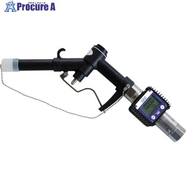 アクアシステム 水用流量計付樹脂製手動ガンノズル GN-PP25K24  1台 ▼850-9832