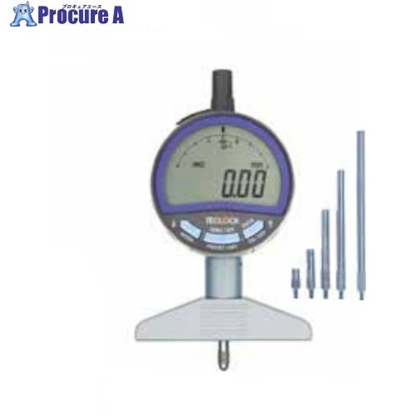 TECLOCK デジタルデプスゲージ 測定範囲12～220mm DMD-214A  1個 ▼455-9148