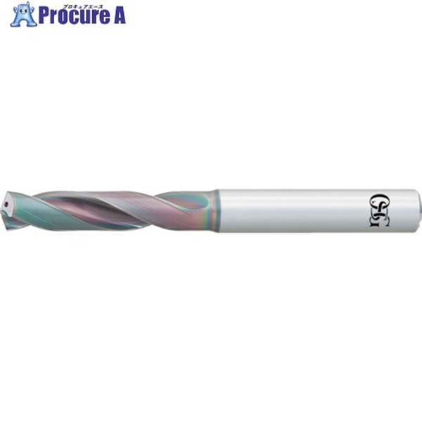 OSG 超硬油穴付きADOドリル(内部給油タイプ) 10Dタイプ 刃径9.5mm シャンク径10mm 8696950 ADO-10D-9.5 (8696950)  1本 ▼826-4984