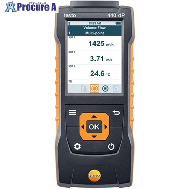 TESTO マルチ環境計測器 testo 440dP 本体(差圧センサ内蔵) 0560 4402  1個 ▼127-2582