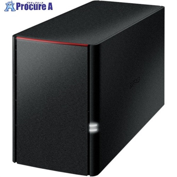 BUFFALO 【一時受注停止】 リンクステーション RAID機能搭載 ネットワーク対応HDD 2TB LS220D0202G  1個 ▼452-5606