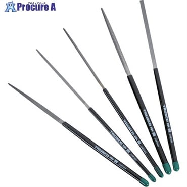 TRUSCO 組ヤスリ ファイブセット 中目 全長170mm(12本組サイズ) ブリスターパック入 TST-08  1S ▼716-6188