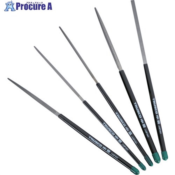 TRUSCO 組ヤスリ ファイブセット 中目 全長170mm(12本組サイズ) ブリスターパック入 TST-08  1S ▼716-6188