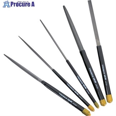 TRUSCO 組ヤスリ ファイブセット 細目 全長185mm(10本組サイズ) ブリスターパック入 TST-24  1S ▼716-6190