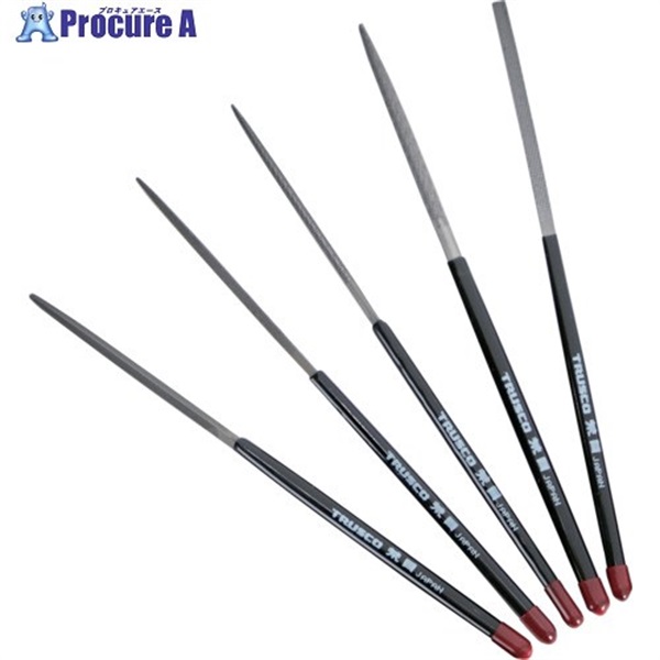 TRUSCO 組ヤスリ ファイブセット 荒目 全長170mm(12本組サイズ) ブリスターパック入 TST-26  1S ▼716-6193