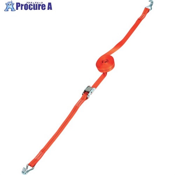 TRUSCO  ワンタッチベルト荷締機 25mm幅 101kg Jフック JIS規格品 GO25H-100J  1台 ▼724-1851