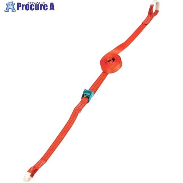 TRUSCO  ワンタッチベルト荷締機 25mm幅 101kg アイフック JIS規格品 GO25H-100R  1台 ▼724-1856