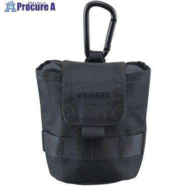 VESSEL MAC-08K モールアクセサリー ダストポーチS MAC-08K  1個 ▼727-7634