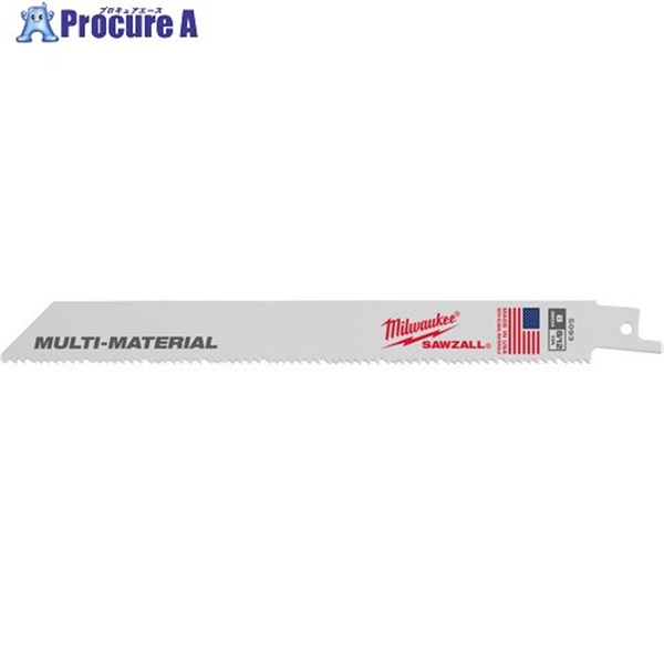 milwaukee 多目的レシプロソーブレード 8/12TPI 200mm 5本パック 48-47-5093  1パック ▼728-2576