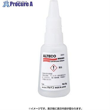アルテコ 【期限切れ間近品】 工業用 瞬間接着剤 W200X 20g (木材/多孔質材用)速硬化タイプ W200X-20GOTSUTOME  1本 ▼735-6360