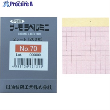 日油技研 サーモラベルミニ 不可逆性 95度 NO.95  1ケース ▼835-7961
