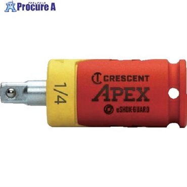 APEX TOOL eSHOKーGUARD[[TM上]] 6.35mm 絶縁ソケットアダプター CAEAD316  1個 ▼358-9049