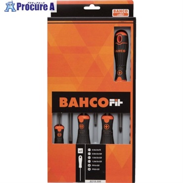 BAHCO グリップドライバー FIT 6本セット B191.030.075、B192.001.100他 B219.006  1S ▼855-1688