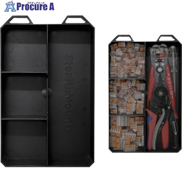 ステルスマウント ツールホルダー ミルウォーキーPACKOUTオーガナイザー用パックトレイ 4仕切り PAC-TRY-BLK-4-1  1個 ▼714-2940
