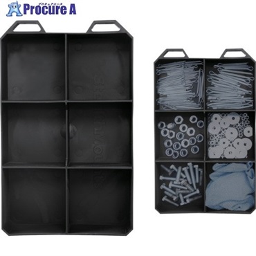 ステルスマウント ツールホルダー ミルウォーキーPACKOUTオーガナイザー用フレキシトレイ 6仕切り FXT-SP-BLK-6-1  1個 ▼714-2942