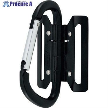 DOGYU カラビナ式 アルミツールフック(可動式)F-55-BL ブラック 02242  1丁 ▼270-3609