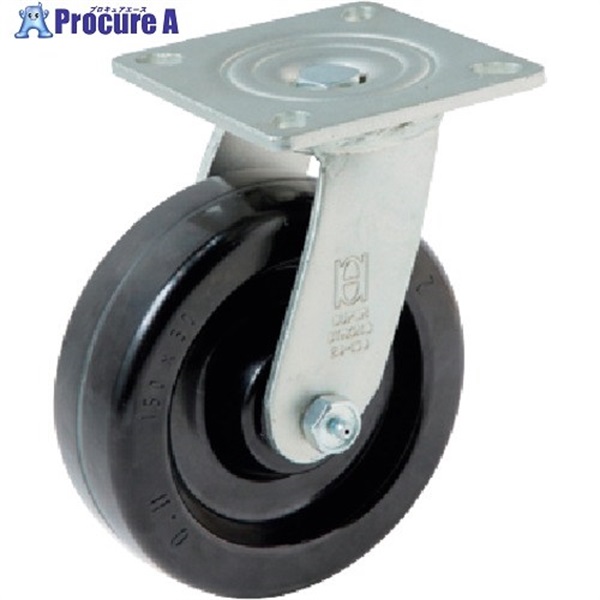 OH 24番キャスター 自在車 プラスカイト車輪付 φ100mm 24PK-100  1個 ▼405-4645