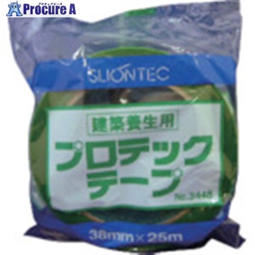 SLIONTEC プロテックテープ 38mm×25m グリーン 344800-GR-00-38X25  1巻 ▼136-6338