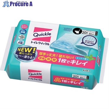 Kao トイレクイックル つめかえ用 ジャンボパック 20枚入 468109  1パック ▼735-7820