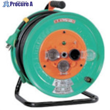 NICHIDO 電工ドラム 防雨防塵型100Vドラム アース付 50m NW-E53  1台 ▼730-7187