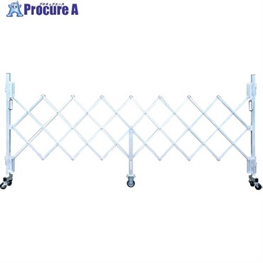 PiCa バリケードフェンス 簡易アルミキャスターゲート シルバー 全幅3002mm GTO-30  1台 ▼114-4397