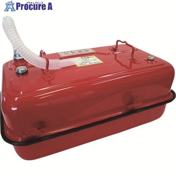 緑十字 防災用品 ガソリン携行缶 横型 380388  1台 ▼167-1776