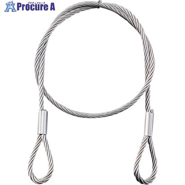 緑十字 ステンレスカットワイヤー ワイヤー310BR 両端リング加工 3.0mmΦ×1000mm リング内径15mmΦ 2本1組 197112  1組 ▼354-0321