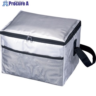 緑十字 ソフトクーラーバッグ(18L) シルバー 幅335mm×奥行260×高さ250mm 375870  1個 ▼554-7227