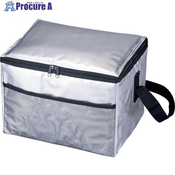 緑十字 ソフトクーラーバッグ(18L) シルバー 幅335mm×奥行260×高さ250mm 375870  1個 ▼554-7227
