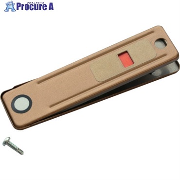 ノムラテック サッシ用簡易補助錠 お知らせ窓付き ワンタッチロック大1P ブロンズ N-1187  1個 ▼680-9157