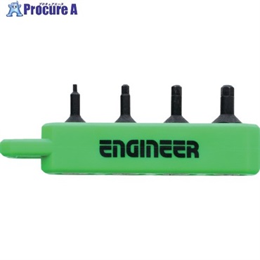 ENGINEER ドライバービット ヘックス極短セット 六角対辺0.89、1.5、2、2.5mm DH-302  1S ▼717-7473