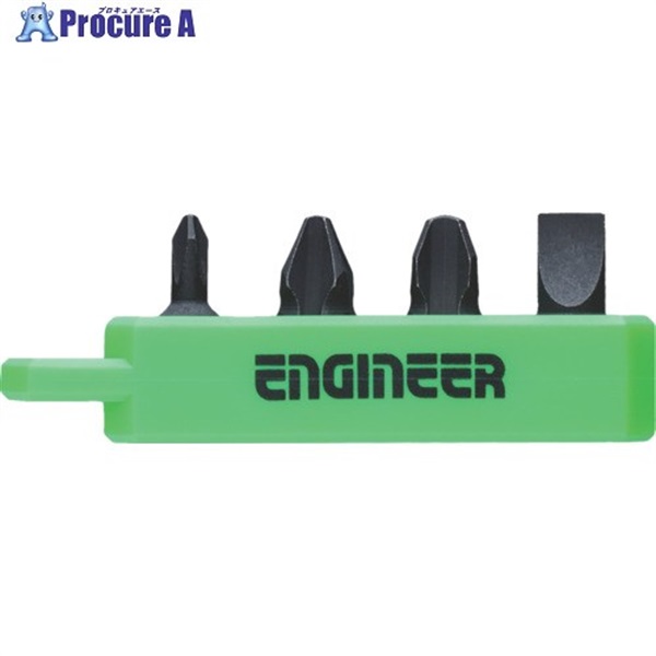 ENGINEER ドライバービット プラマイ極短セット ＋No.1、2、3、-5.5mm DS-303  1S ▼717-7479