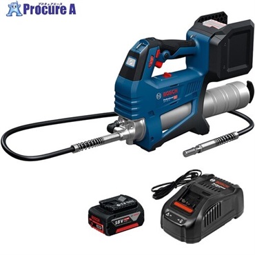 ボッシュ 18Vコードレスグリースガン＋バッテリー充電器セット GFP18V-10SET  1台 ▼724-0338