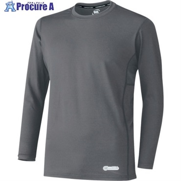 ミドリ安全 ベルデクセル 男女共用 長袖クールコアTシャツ VEC211上 グレー 3L VEC211-UE-3L  1着 ▼120-8397