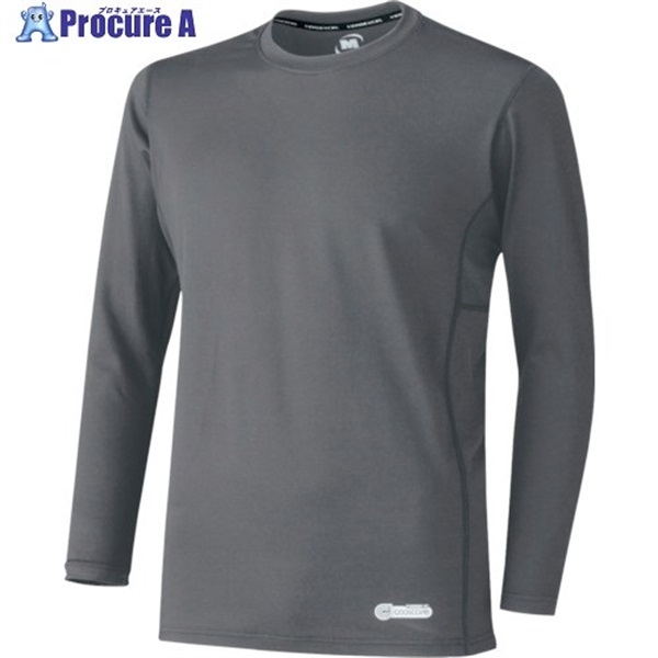 ミドリ安全 ベルデクセル 男女共用 長袖クールコアTシャツ VEC211上 グレー 3L VEC211-UE-3L  1着 ▼120-8397