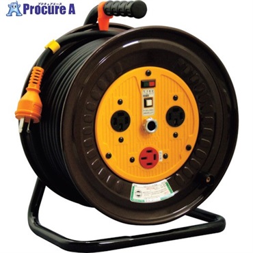 NICHIDO 電工ドラム 三相200V 逆転コンセント付動力用 20m ND-E320R-20A  1台 ▼402-5583