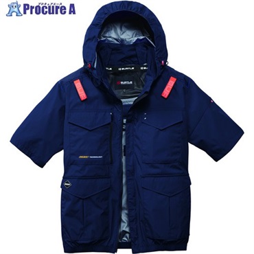 BURTLE 【2026年当社完売】 AC半袖ブルゾン AC2106-03-XXL ネイビー AC2106-03-XXL  1着 ▼716-1381