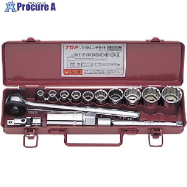 TOP ソケットレンチセット 差込角9.5mm 14点 SWS-310M  1S ▼723-4279