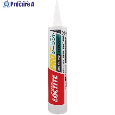 LOCTITE シリコーンシーラント 高耐久 ガラス・サッシ ブラック オキシムフリー AKS-GFB  1本 ▼745-6056
