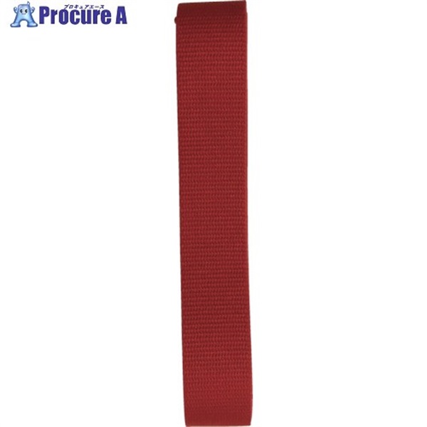 ユタカメイク ベルト 平ベルトアクリルカラー 巾30mm×3m レッド AB-105  1個 ▼112-9150