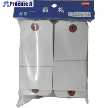 ユタカメイク 荷札 針金付大荷札 60mm×120mm200 (200枚入) A-328  1パック ▼367-4177