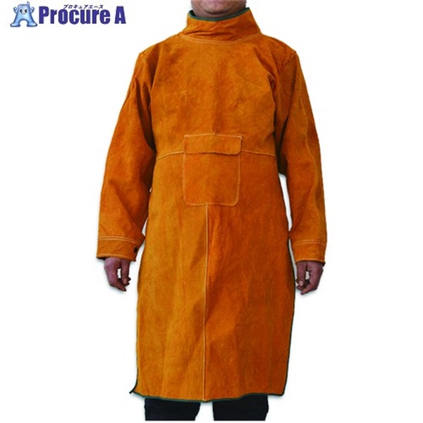 セーフラン 溶接用牛革防護服 割烹着型 フリーサイズ 39951  1着 ▼685-3718