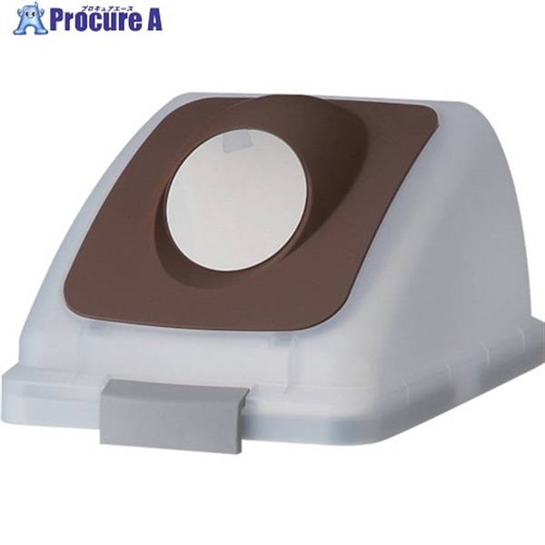 コンドル 屋内用屑入れ リサイクルトラッシュ SKL-50用 丸穴蓋 ブラウン YW-452L-OP2-BR  1個 ▼441-4420