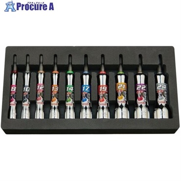 VESSEL MTA2010PS 超剛鍛ミラーソケット 10本組 MTA2010PS  1個 ▼714-0861